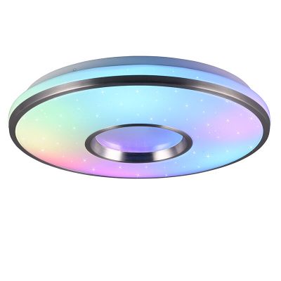 Vit plafond plast, Franz, 21W, RGBW LED, met fjärrkontroll