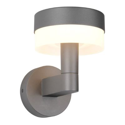 Antracit utelampa modern, Irfaan, 8W, 3000K LED, IP54