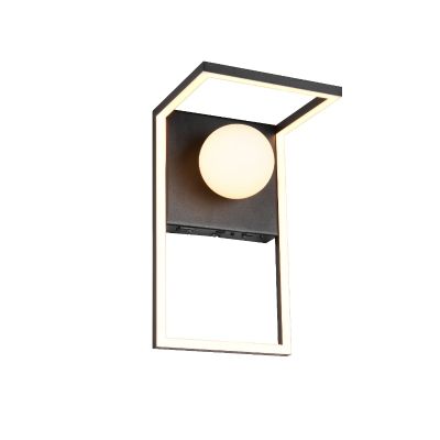 Svart vägglampa modern, Reyhan, 3 stegs dimmer