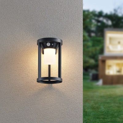Svart solcell bordslampa utomhus aluminium, Winston, 2W, 3000K LED, IP54