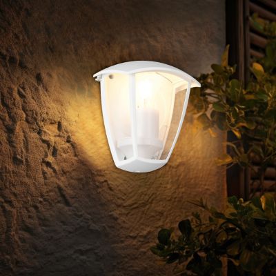 Vit utelampa modern, Samatar, IP44