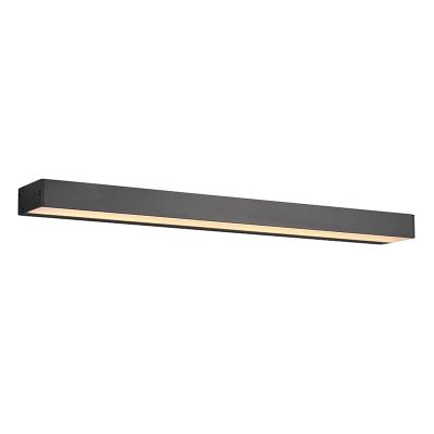 Svart badrumslampa vägg modern, Basma, 8W, 3000K LED, IP44