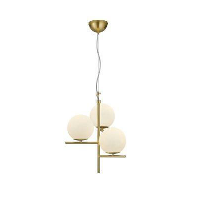 Mässing pendellampa matbord modern, Silkis