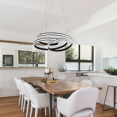 Svart fönsterlampa modern, Elyse, 60W, justerbar ljusfärg LED