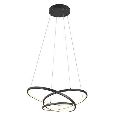 Svart fönsterlampa design, Teodore, 34W, white switch LED, 3 stegs dimmer