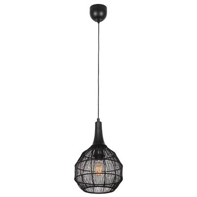 Svart fönsterlampa rustik, Rins
