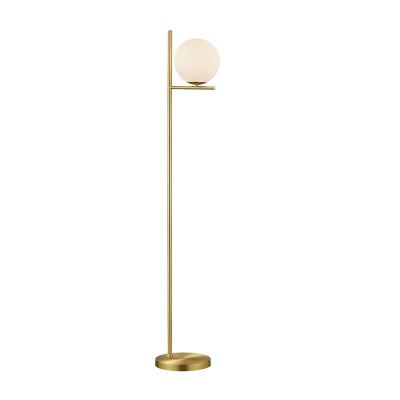 Mässing golvlampa modern, Silkis, med brytare