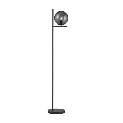 Antracit golvlampa modern, Silkis, med brytare