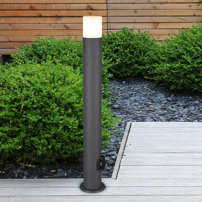 Antracit utelampa modern, Fjelso, IP44