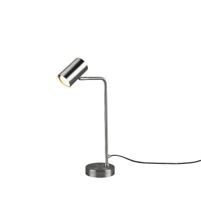 Nickel bordslampa modern, Kaso, med brytare
