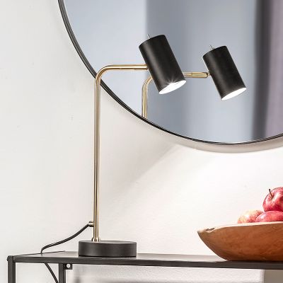 Mässing bordslampa modern, Kaso, med brytare