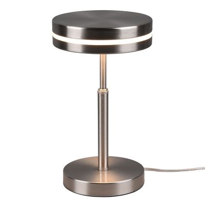 Nickel bordslampa modern, Marjon, 6W, 3000K LED, med brytare