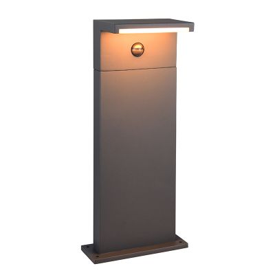 Antracit golvlampa utomhus med rörelsesensor modern, Patrique, IP54