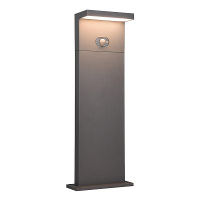 Antracit golvlampa utomhus solcell modern, Nesrin, 5W, white switch LED, IP65