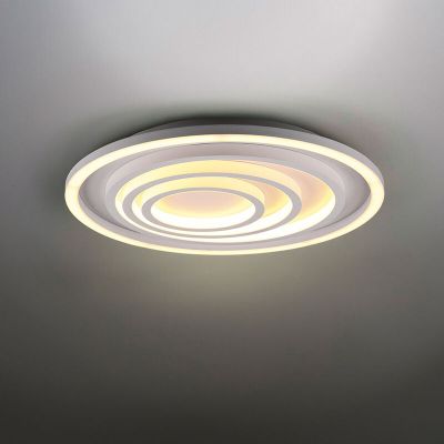Vit plafond modern, Carolijn, 40W, varm till kall vit justerbar LED, met fjärrkontroll