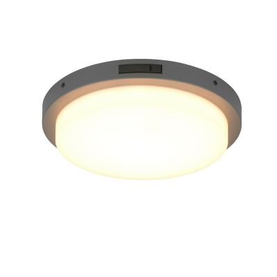 Antracit utomhus vägglampa med rörelsesensor metall, Prashant, 14W, white switch LED, IP54