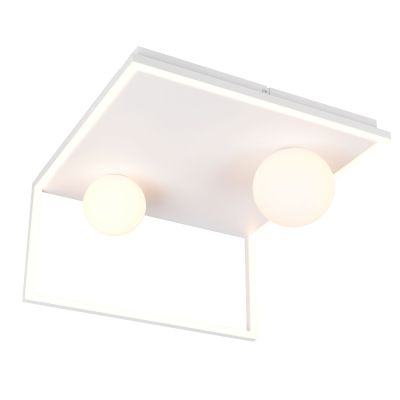 Vit taklampa modern, Reyhan, 3 stegs dimmer