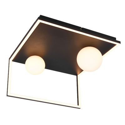 Svart taklampa modern, Reyhan, 3 stegs dimmer