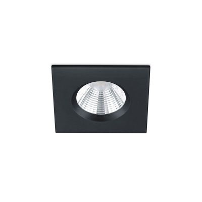 Svart infälld spotlight badrum modern, Iman, 5W, 3000K LED, IP65