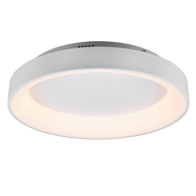 Vit plafond modern, Jered, 48W, varm till kall vit justerbar LED, met fjärrkontroll