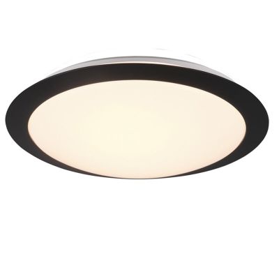 Vit taklampa badrum plast, Ronan, 12W, 3000K LED, IP44