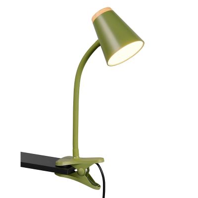 Grön klämlampa modern, Rahul, 4,5W, 3000K LED, med brytare