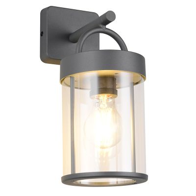 Antracit utelampa modern, Piter, IP44
