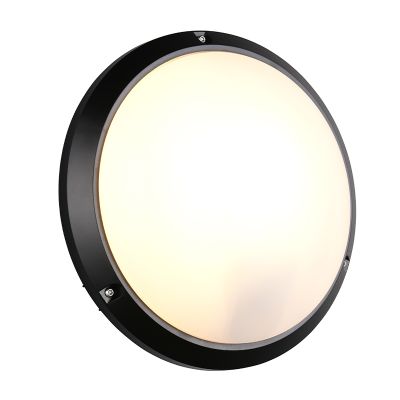 Svart utelampa plast, Nourdine, IP65