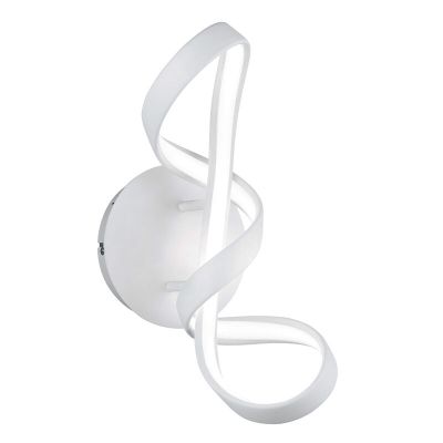 Vit vägglampa design, Renso, 18W, 4000K LED, 3 stegs dimmer