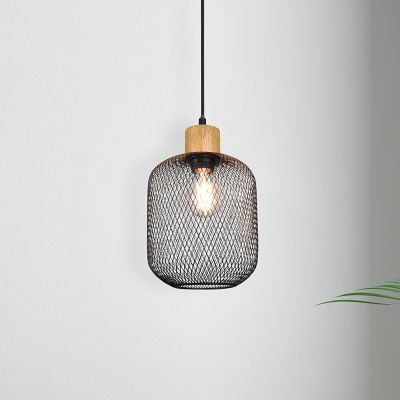 Svart pendellampa matbord vintage, Cristel