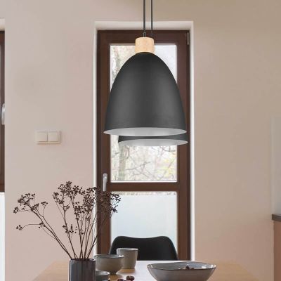 Svart fönsterlampa metall, Casparus