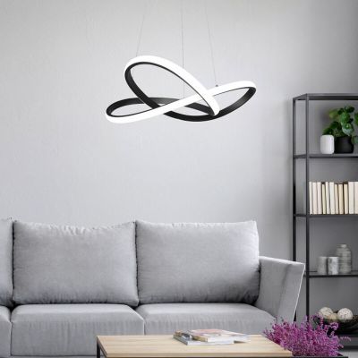 Svart fönsterlampa modern, Aby, 27W, 3000K LED