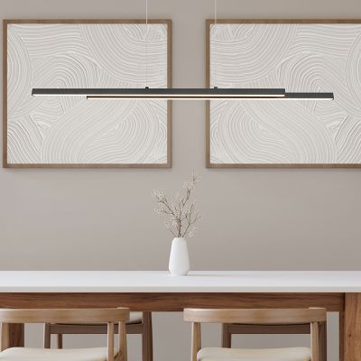 Svart fönsterlampa modern, Sangeeta, 22W, 3000K LED