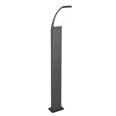 Antracit utelampa modern, Popke, 12,5W, 4000K LED, IP44
