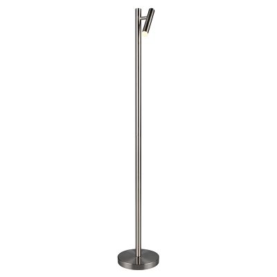 Nickel uppladdningsbar golvlampa modern, Peniguet, 3W, varm till kall vit justerbar LED, med beröringsdimmer