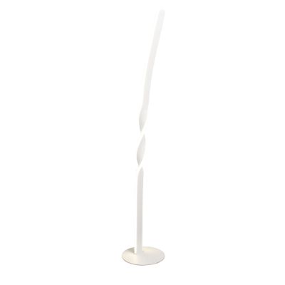 Vit golvlampa design, Quirinus, 19W, 4000K LED, med brytare