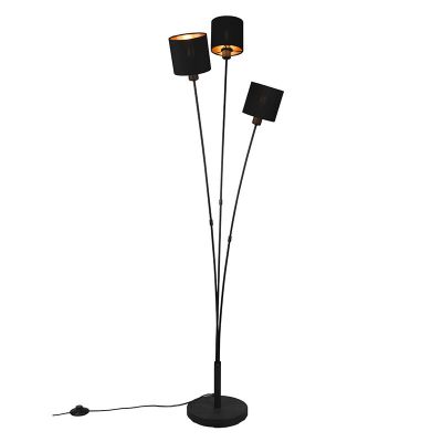 Svart golvlampa modern, Koge, med brytare