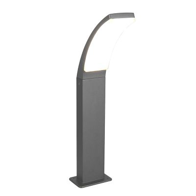 Antracit utelampa modern, Popke, 12,5W, 4000K LED, IP44