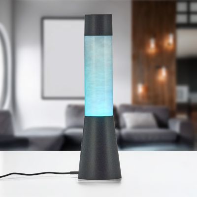 Svart bordslampa barn modern, Remigius, med brytare