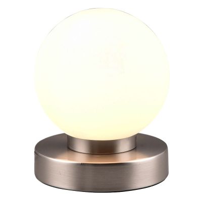 Nickel bordslampa metall, Serdal, med brytare