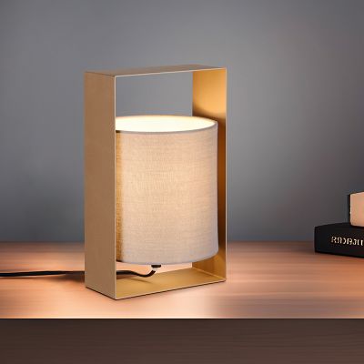 Brun bordslampa modern, Radhika, med brytare