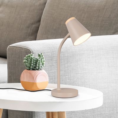 Brun bordslampa modern, Rahul, 4,5W, 3000K LED, med brytare