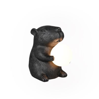 Svart bordslampa modern, Reduan, med brytare