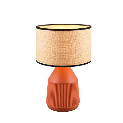 Keramik bordslampa orange, Shivam