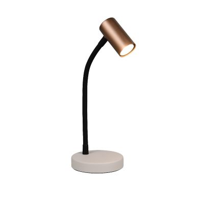 Brun bordslampa modern, Suradj, med brytare