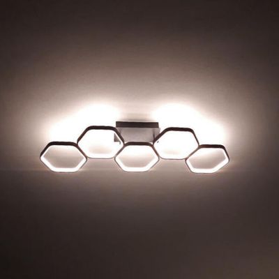 Antracit plafond modern, Shaka, 24W, 3000K LED