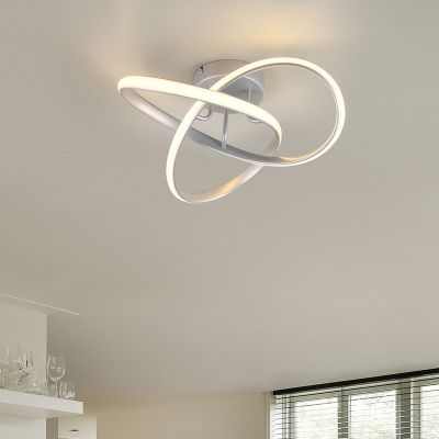 Silver taklampa design, Suat, 15W, 3000K LED