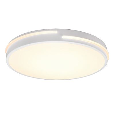 Vit plafond modern, Fadi, 24W, varm till kall vit justerbar LED, met fjärrkontroll
