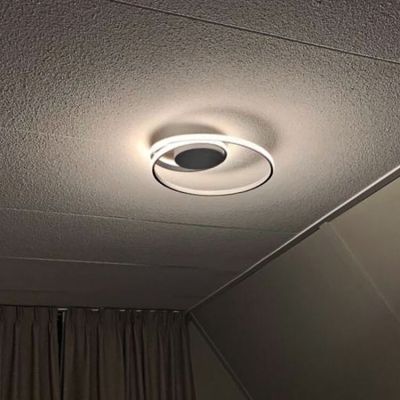 Vit plafond modern, Sassandra, 22W, 3000K LED, 3 stegs dimmer