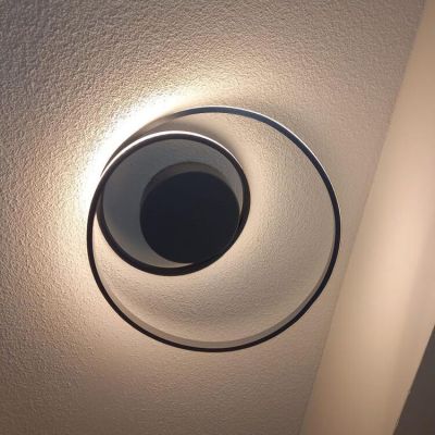 Taupe plafond modern, Sassandra, 22W, 3000K LED, 3 stegs dimmer